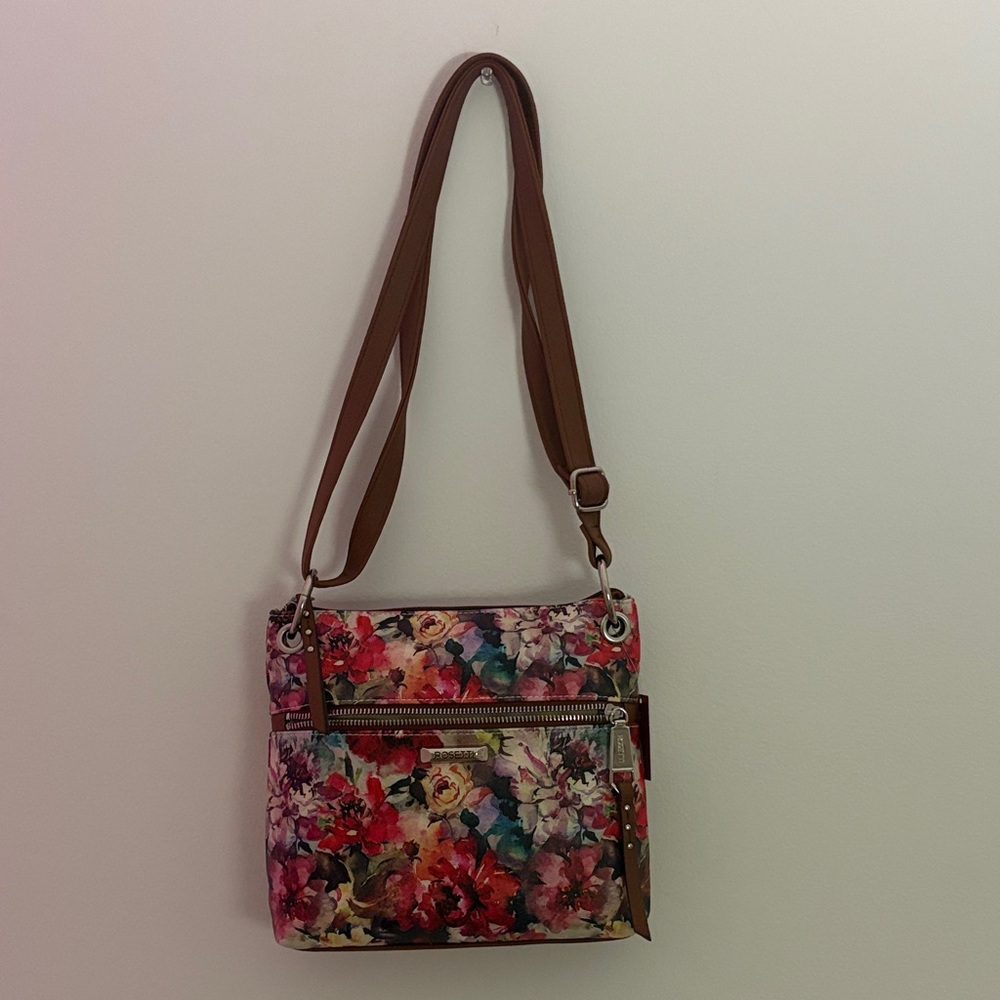 Rosetti Multicolor Floral Crossbody Bag